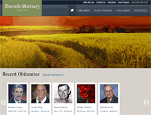 Tablet Screenshot of ebersolemortuary.com